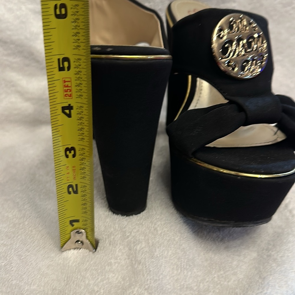 DbDk Fashion Black Platform Heels. Size 7.5 - Picture 2 of 3